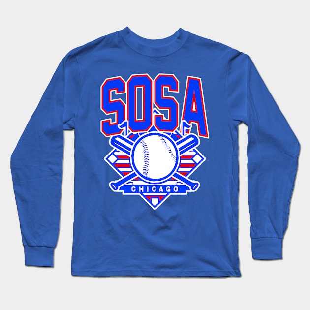 Vintage Chicago Baseball Sosa Long Sleeve T-Shirt by funandgames